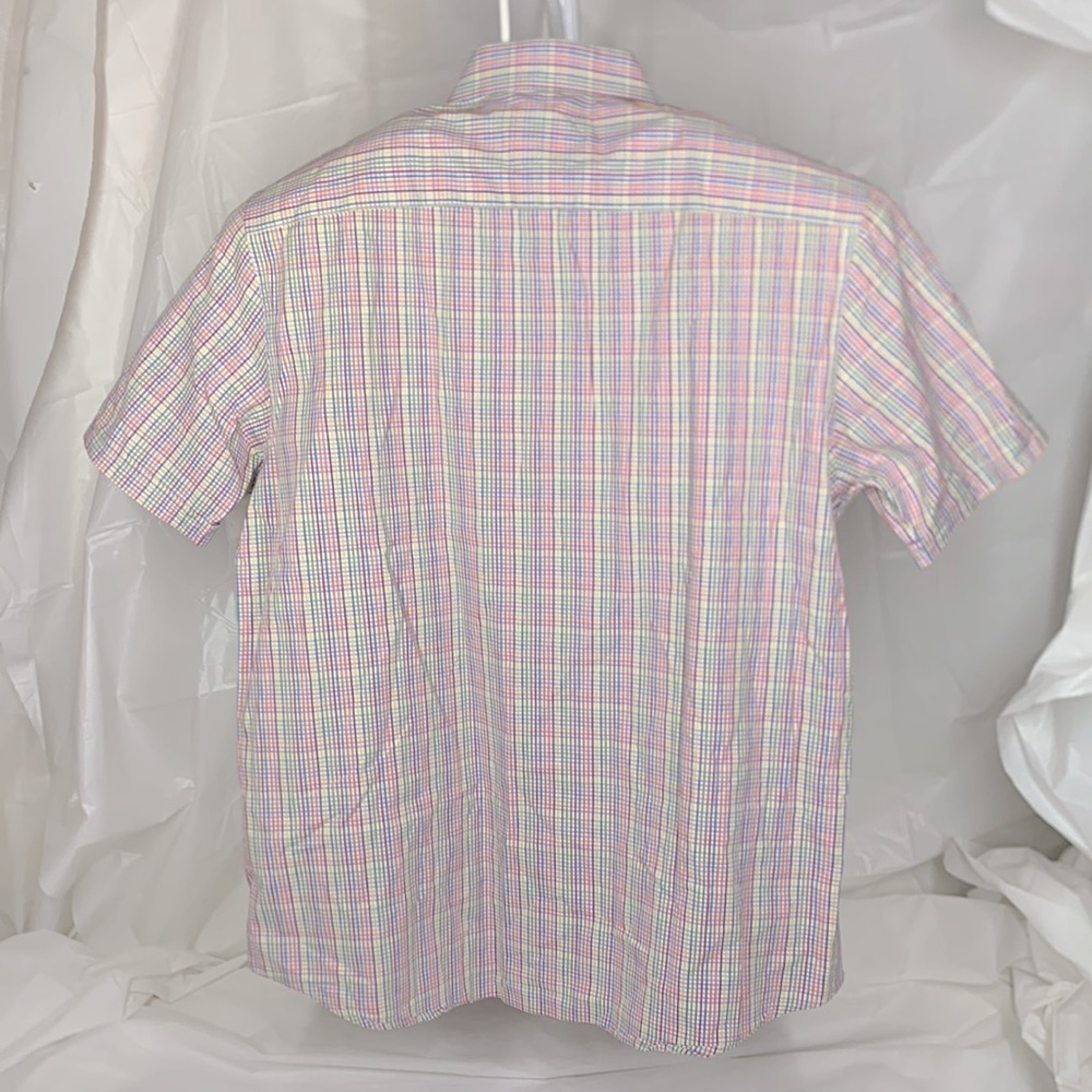 Men Bugatchi Multicolor Shaped Fit Button Short S… - image 5